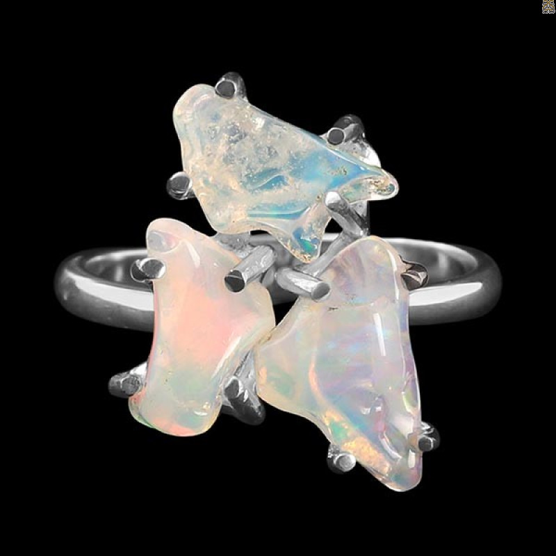 Opal Polished Nugget Ring-R-Size-7 OPL-2-292