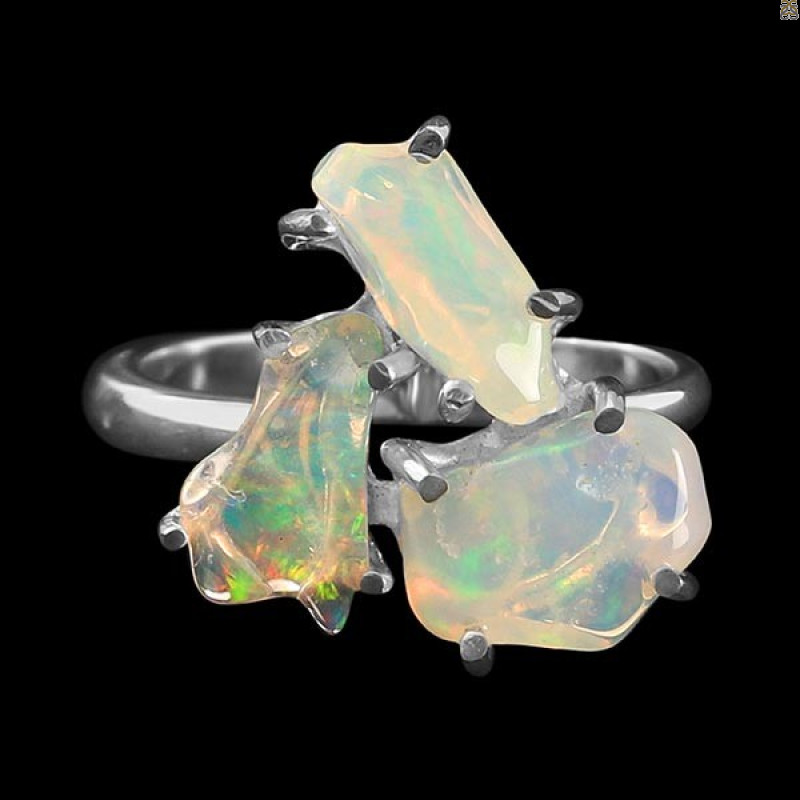 Opal Polished Nugget Ring-R-Size-7 OPL-2-293