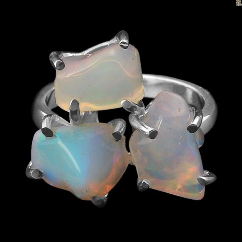 Opal Polished Nugget Ring-R-Size-7 OPL-2-299