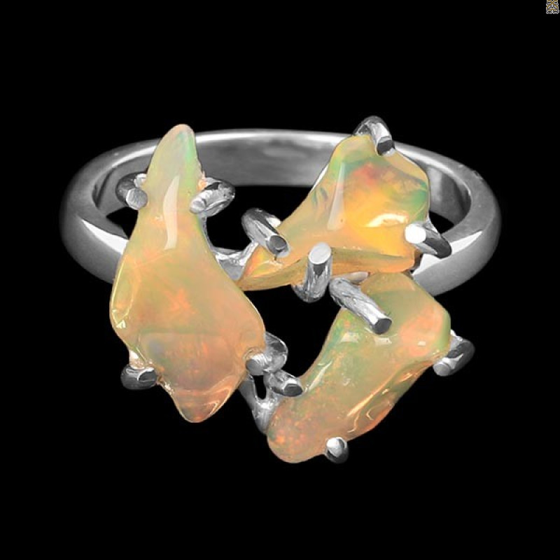 Opal Polished Nugget Ring-R-Size-7 OPL-2-300