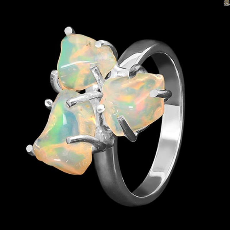 Opal Polished Nugget Ring-R-Size-7 OPL-2-303