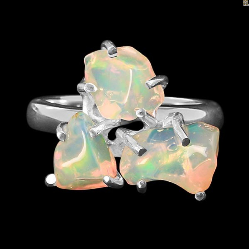 Opal Polished Nugget Ring-R-Size-7 OPL-2-303
