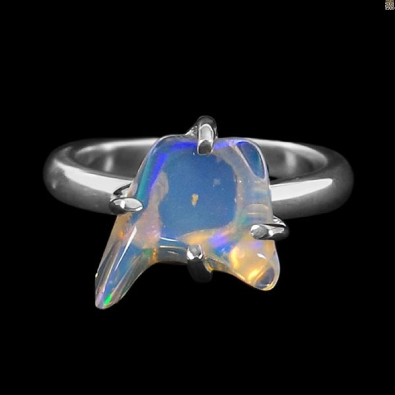 Opal Polished Nugget Ring-R-Size-6 OPL-2-31