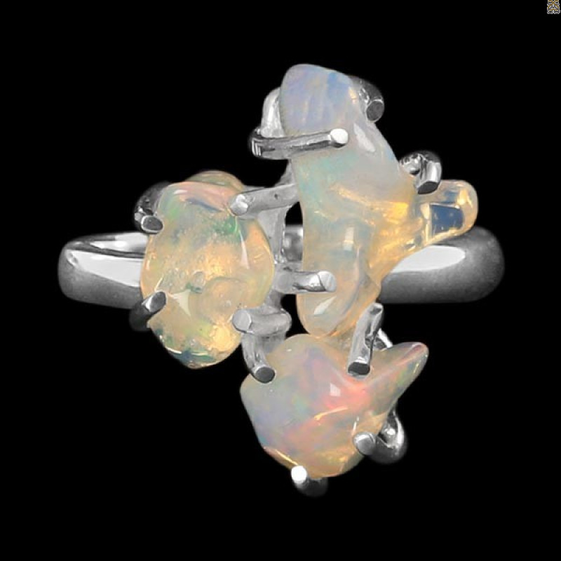 Opal Polished Nugget Ring-R-Size-7 OPL-2-311