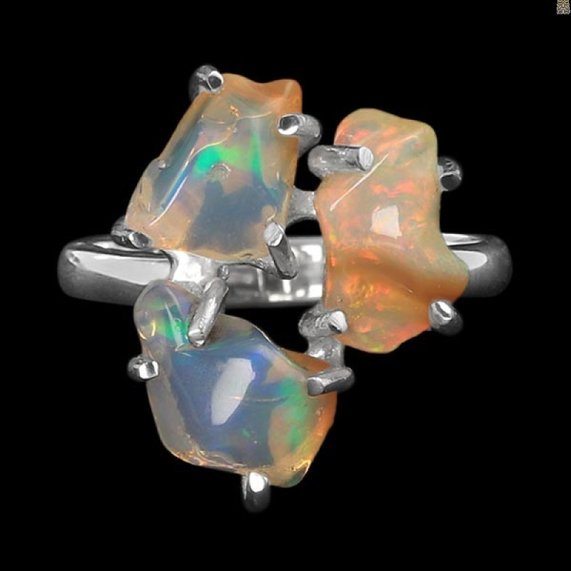 Opal Polished Nugget Ring-R-Size-8 OPL-2-314