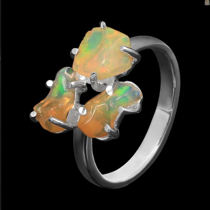 Opal Polished Nugget Ring-R-Size-8 OPL-2-315