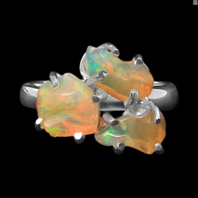 Opal Polished Nugget Ring-R-Size-8 OPL-2-315