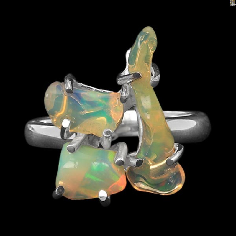 Opal Polished Nugget Ring-R-Size-8 OPL-2-319