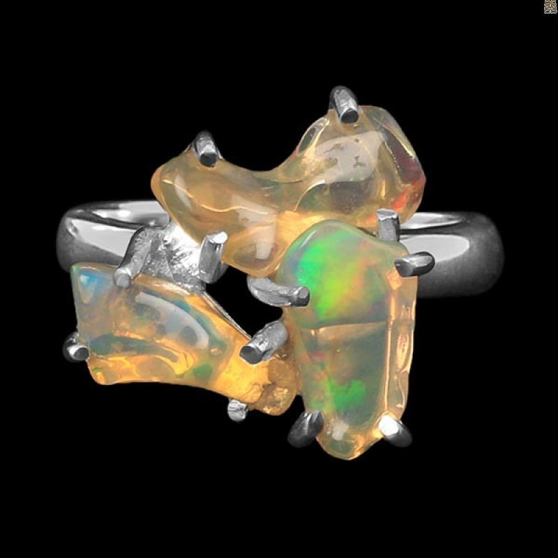 Opal Polished Nugget Ring-R-Size-8 OPL-2-327