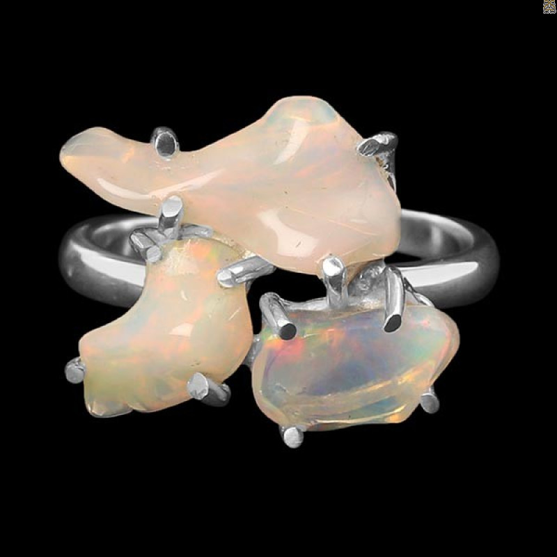 Opal Polished Nugget Ring-R-Size-8 OPL-2-331
