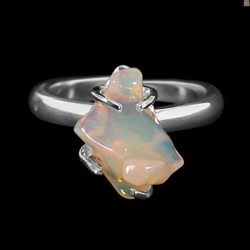 Opal Polished Nugget Ring-R-Size-6 OPL-2-34
