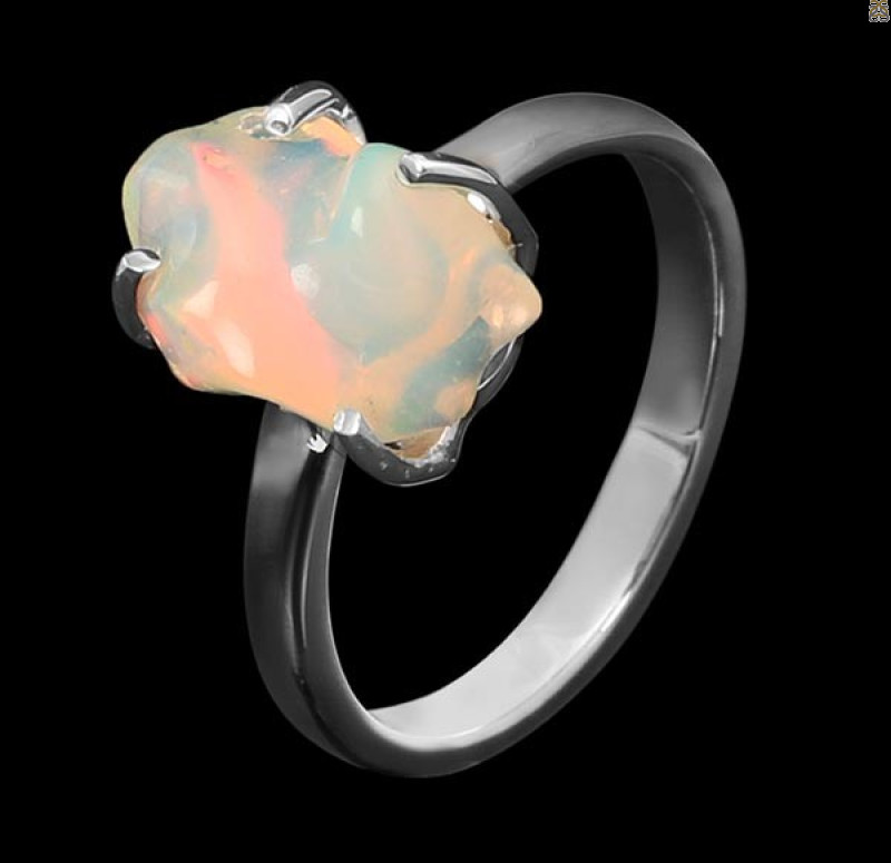 Opal Polished Nugget Ring-R-Size-8 OPL-2-348