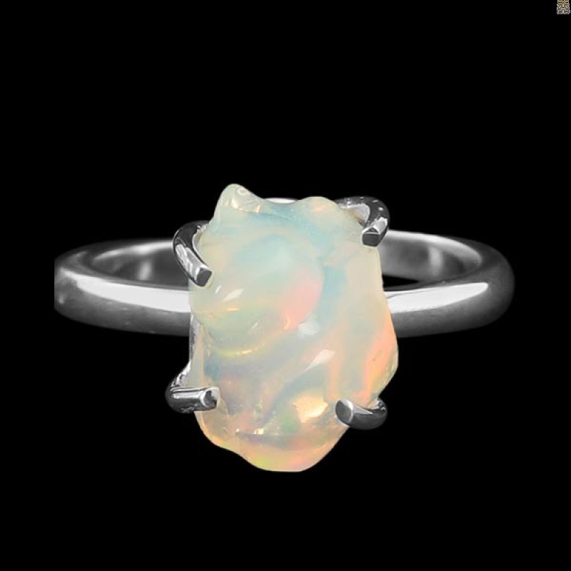 Opal Polished Nugget Ring-R-Size-8 OPL-2-348