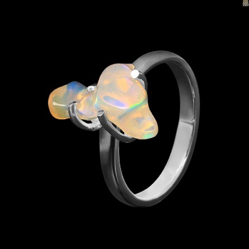 Opal Polished Nugget Ring-R-Size-8 OPL-2-351