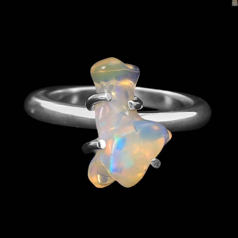 Opal Polished Nugget Ring-R-Size-8 OPL-2-351