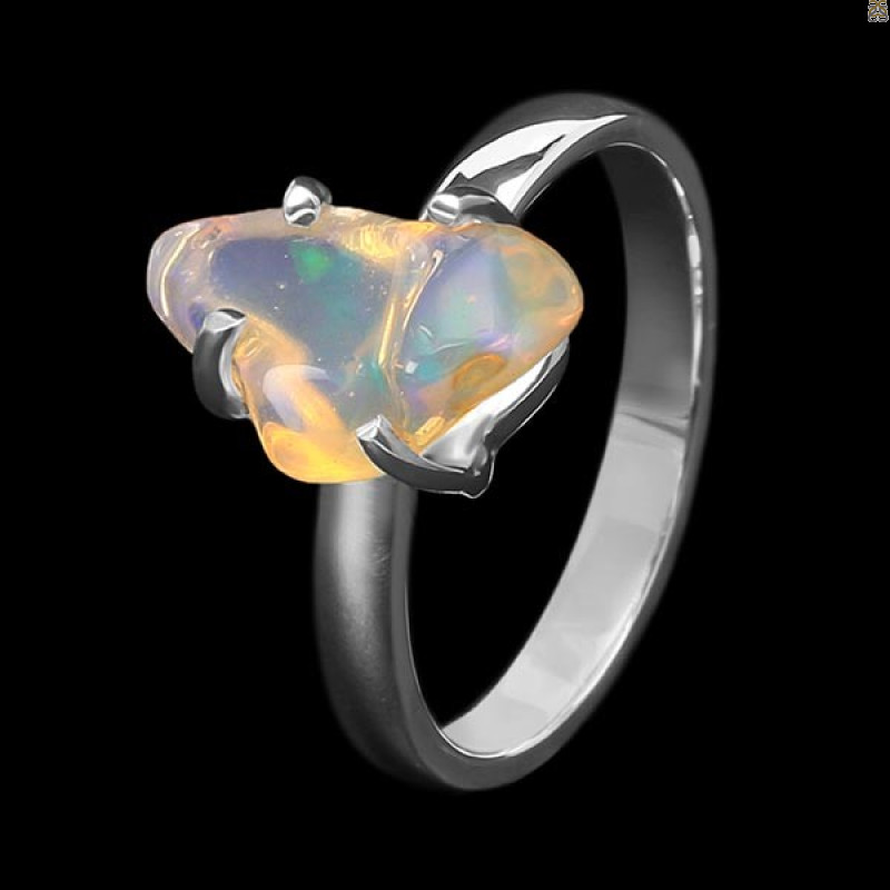 Opal Polished Nugget Ring-R-Size-8 OPL-2-368
