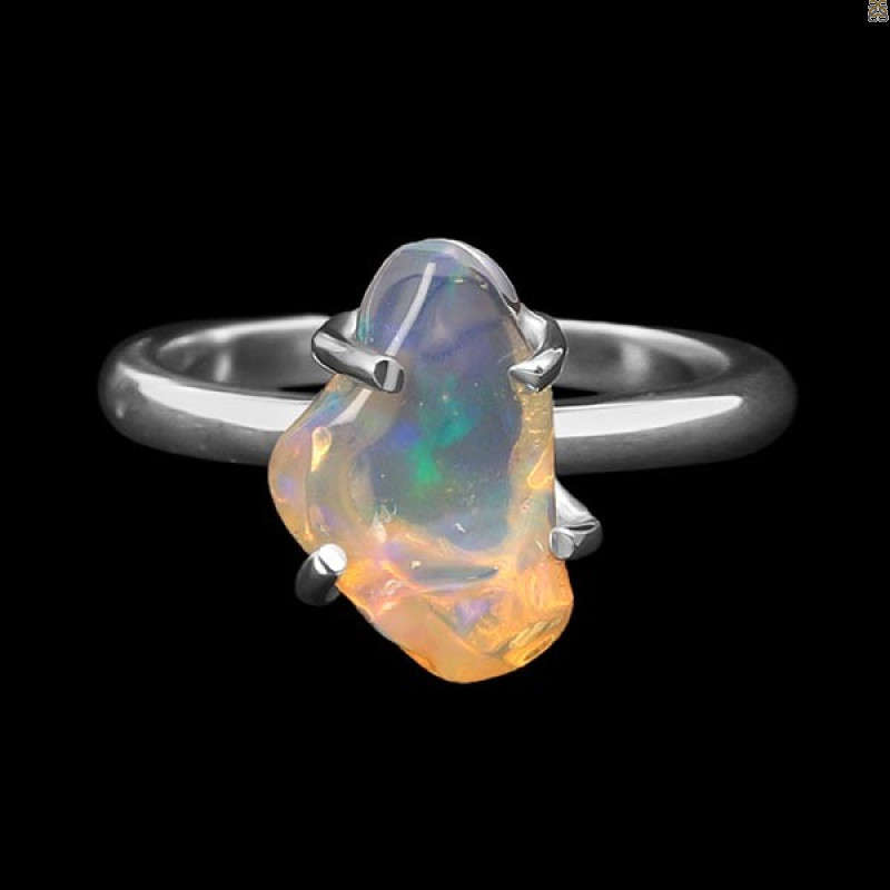 Opal Polished Nugget Ring-R-Size-8 OPL-2-368
