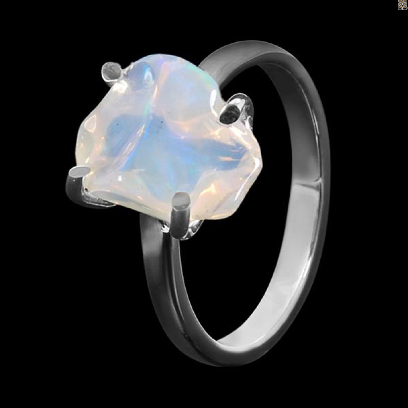 Opal Polished Nugget Ring-R-Size-8 OPL-2-438