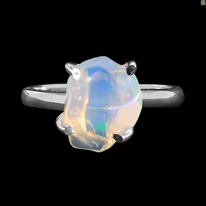 Opal Polished Nugget Ring-R-Size-8 OPL-2-438
