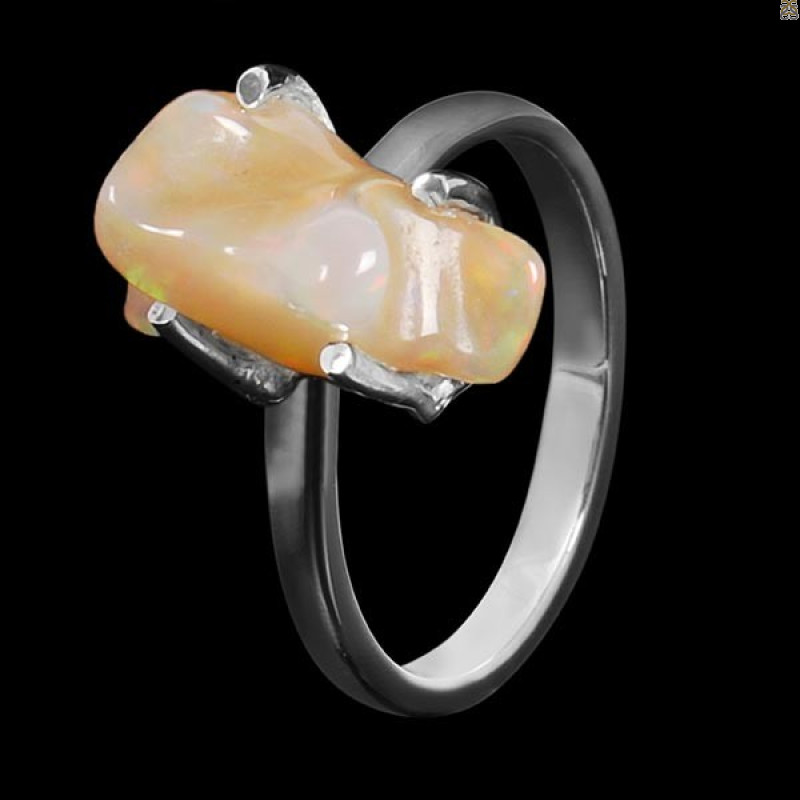 Opal Polished Nugget Ring-R-Size-8 OPL-2-442