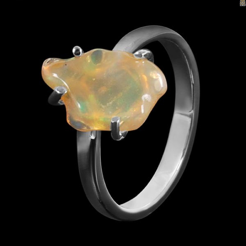 Opal Polished Nugget Ring-R-Size-8 OPL-2-454
