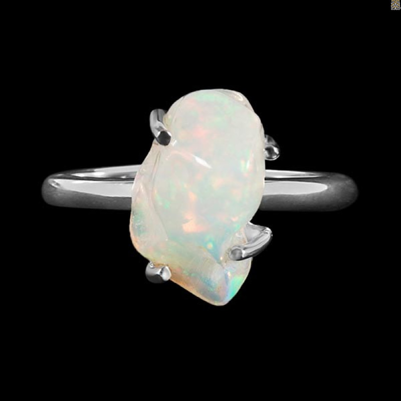 Opal Polished Nugget Ring-R-Size-8 OPL-2-455