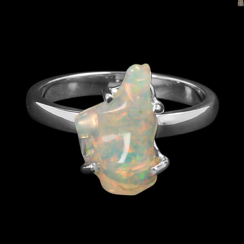 Opal Polished Nugget Ring-R-Size-8 OPL-2-484