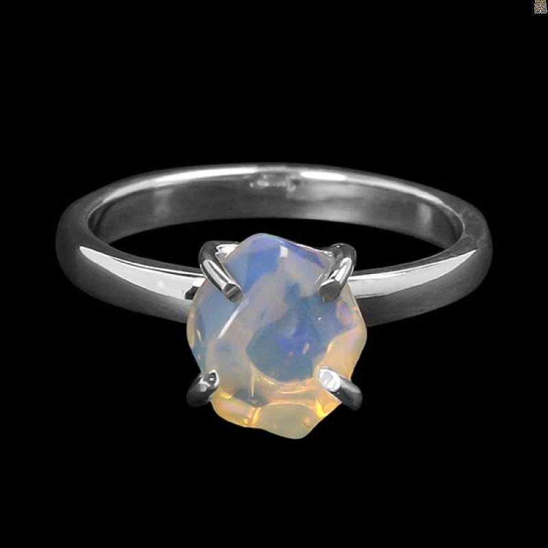 Opal Polished Nugget Ring-R-Size-8 OPL-2-486