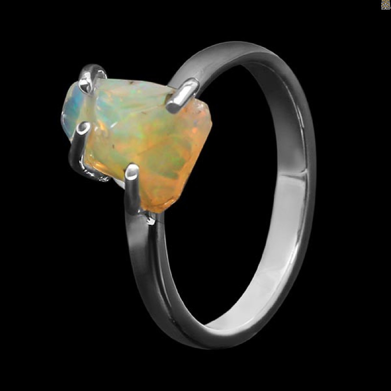 Opal Polished Nugget Ring-R-Size-8 OPL-2-487