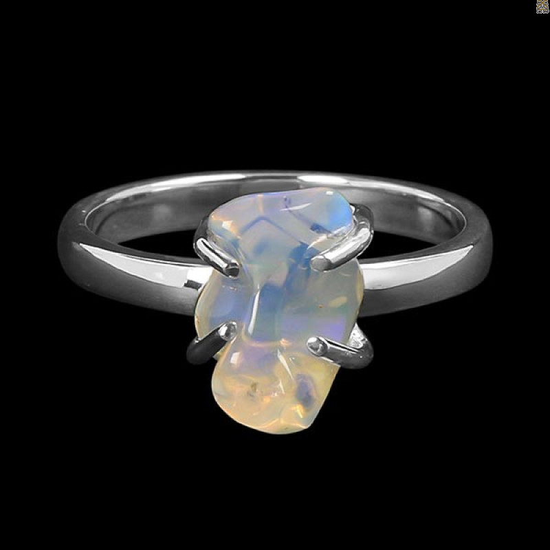 Opal Polished Nugget Ring-R-Size-8 OPL-2-490