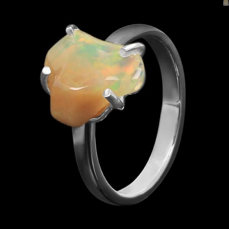 Opal Polished Nugget Ring-R-Size-8 OPL-2-510