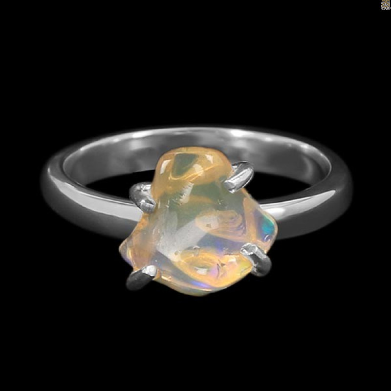 Opal Polished Nugget Ring-R-Size-8 OPL-2-517
