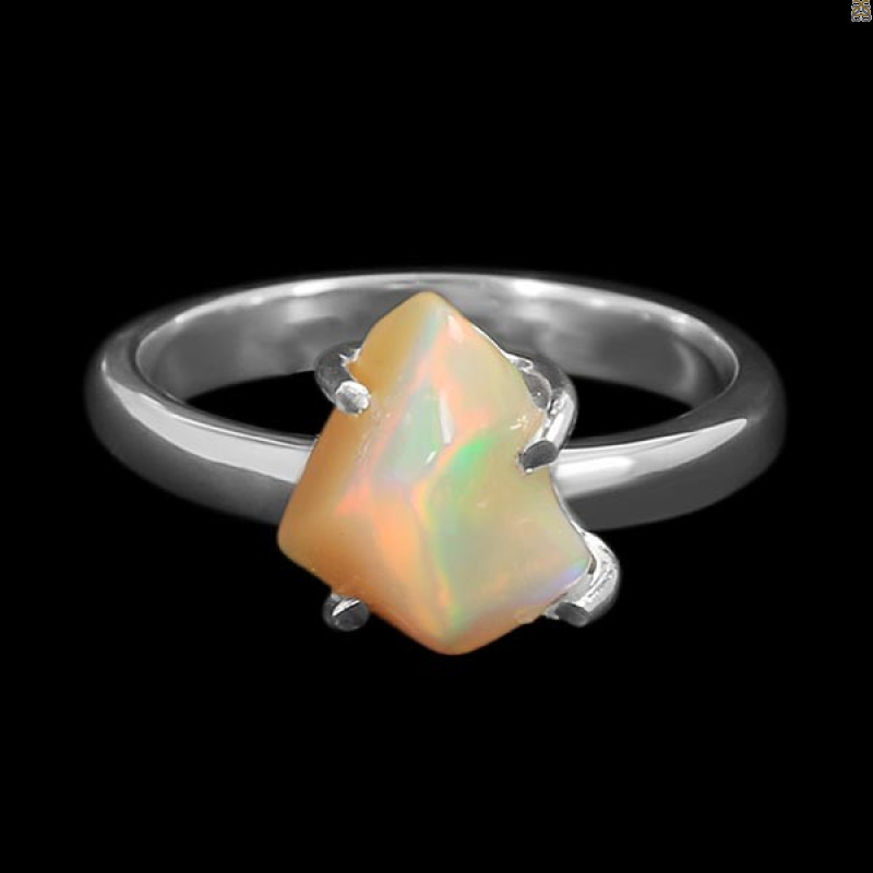 Opal Polished Nugget Ring-R-Size-8 OPL-2-522