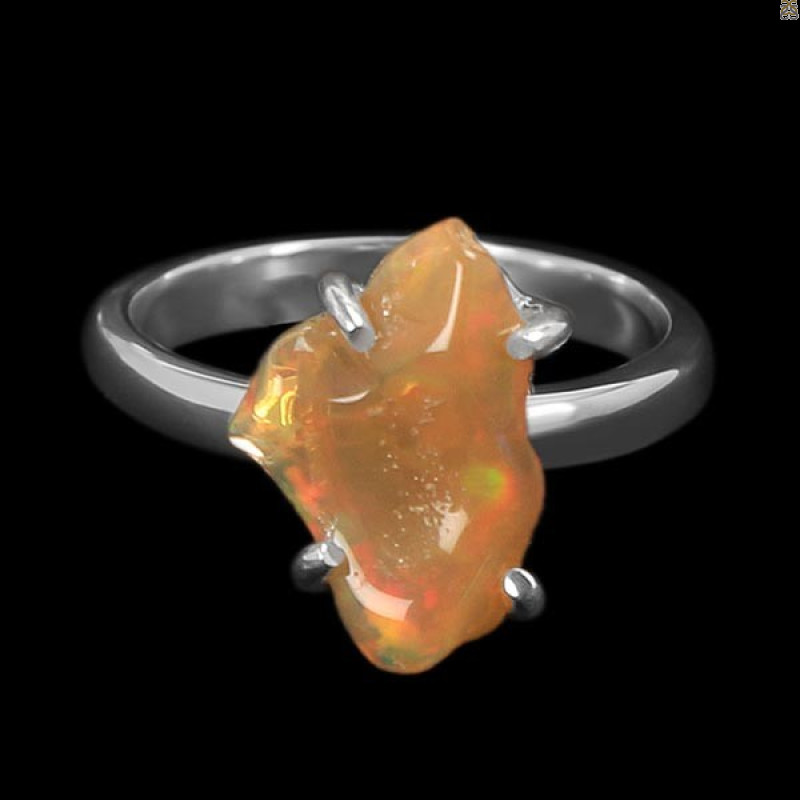Opal Polished Nugget Ring-R-Size-8 OPL-2-538