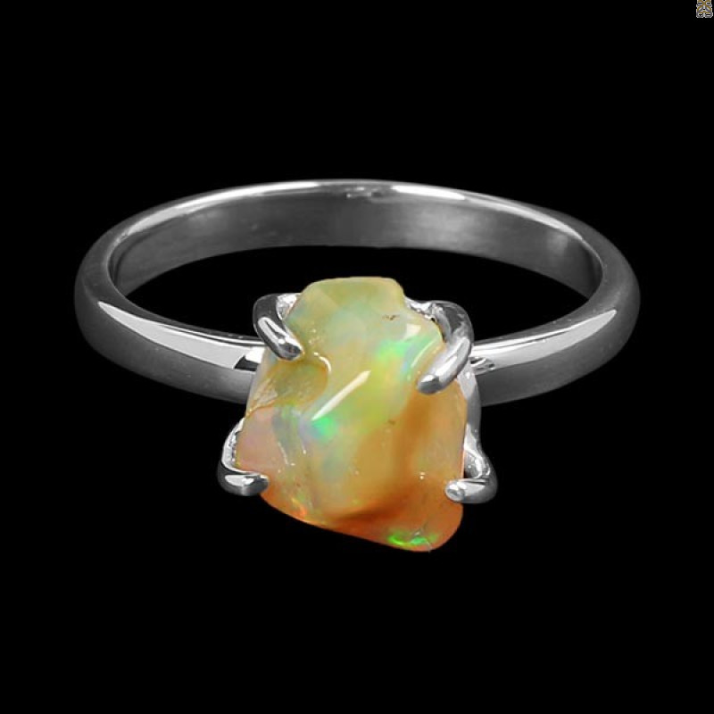 Opal Polished Nugget Ring-R-Size-8 OPL-2-543