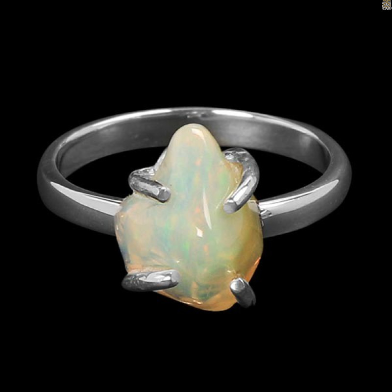 Opal Polished Nugget Ring-R-Size-8 OPL-2-552