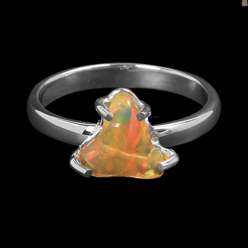 Opal Polished Nugget Ring-R-Size-8 OPL-2-553