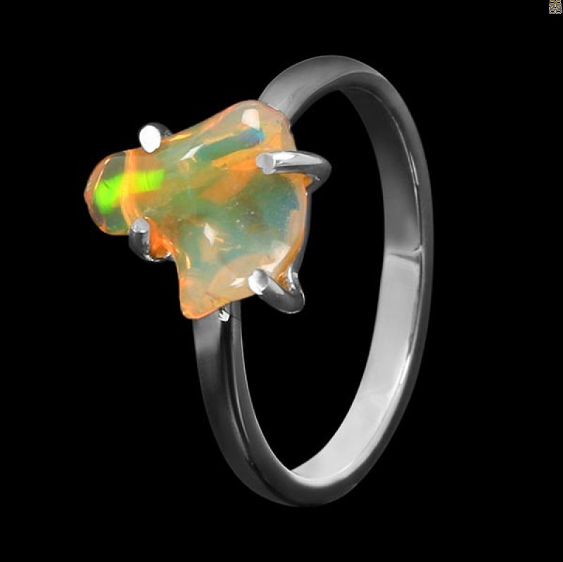 Opal Polished Nugget Ring-R-Size-8 OPL-2-557