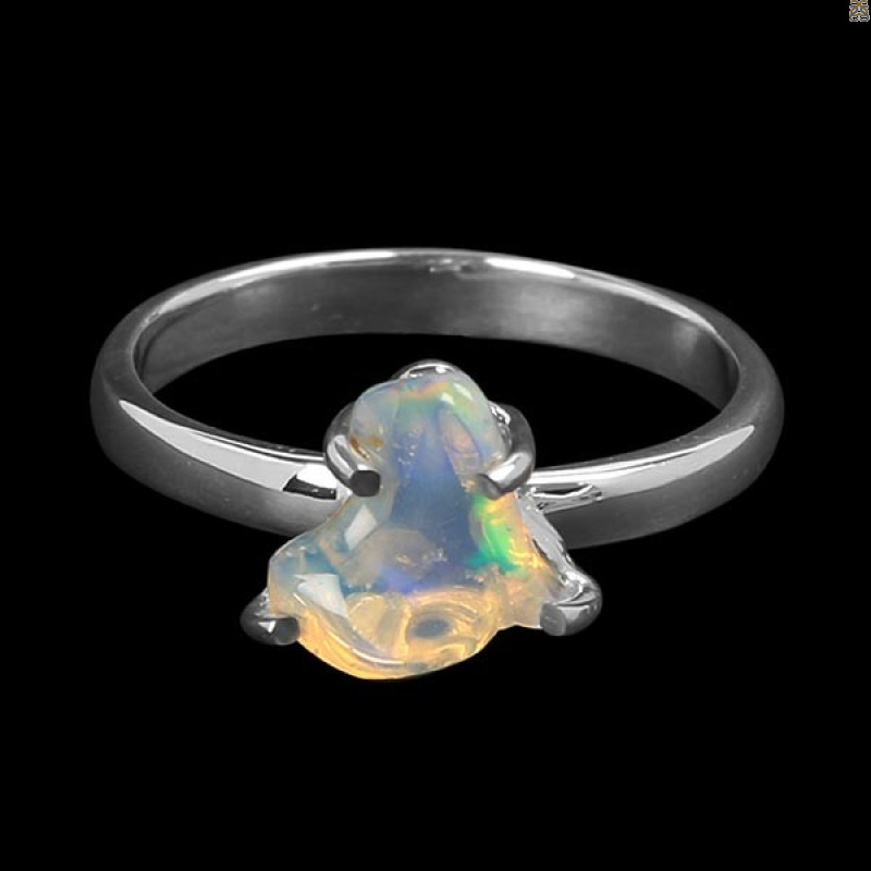 Opal Polished Nugget Ring-R-Size-8 OPL-2-563