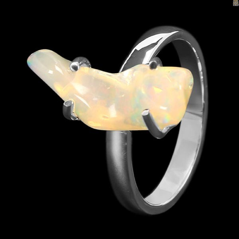 Opal Polished Nugget Ring-R-Size-8 OPL-2-565