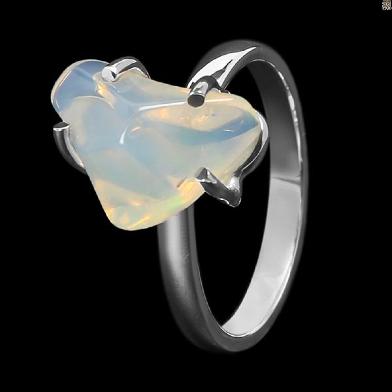 Opal Polished Nugget Ring-R-Size-8 OPL-2-605