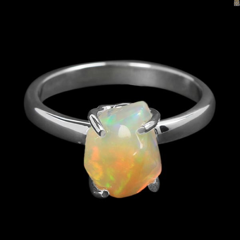 Opal Polished Nugget Ring-R-Size-8 OPL-2-624