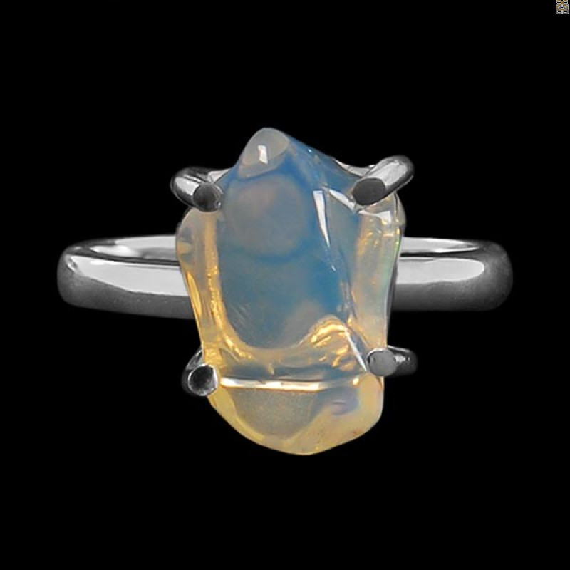 Opal Polished Nugget Ring-R-Size-6 OPL-2-63