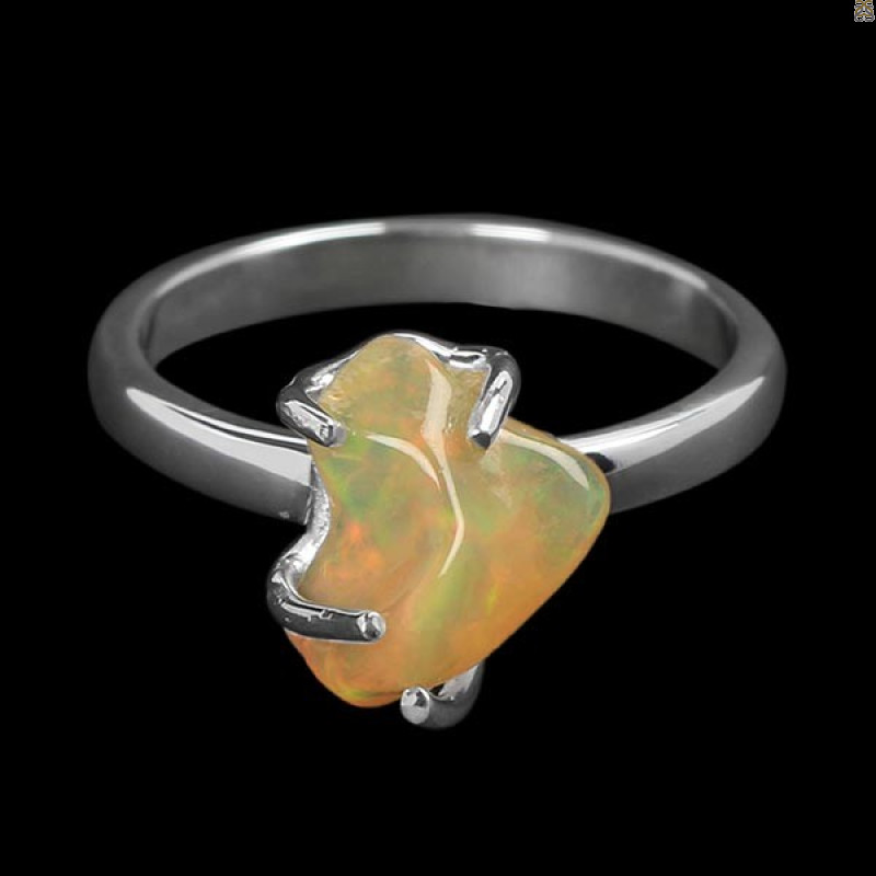 Opal Polished Nugget Ring-R-Size-8 OPL-2-631