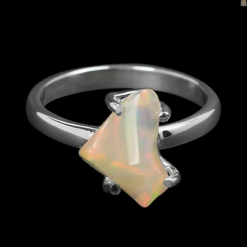 Opal Polished Nugget Ring-R-Size-8 OPL-2-632