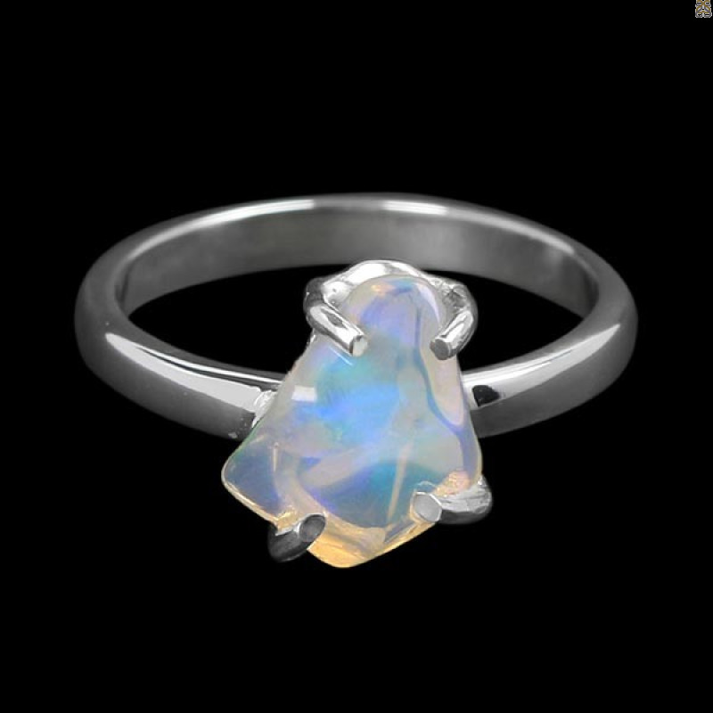 Opal Polished Nugget Ring-R-Size-7 OPL-2-638
