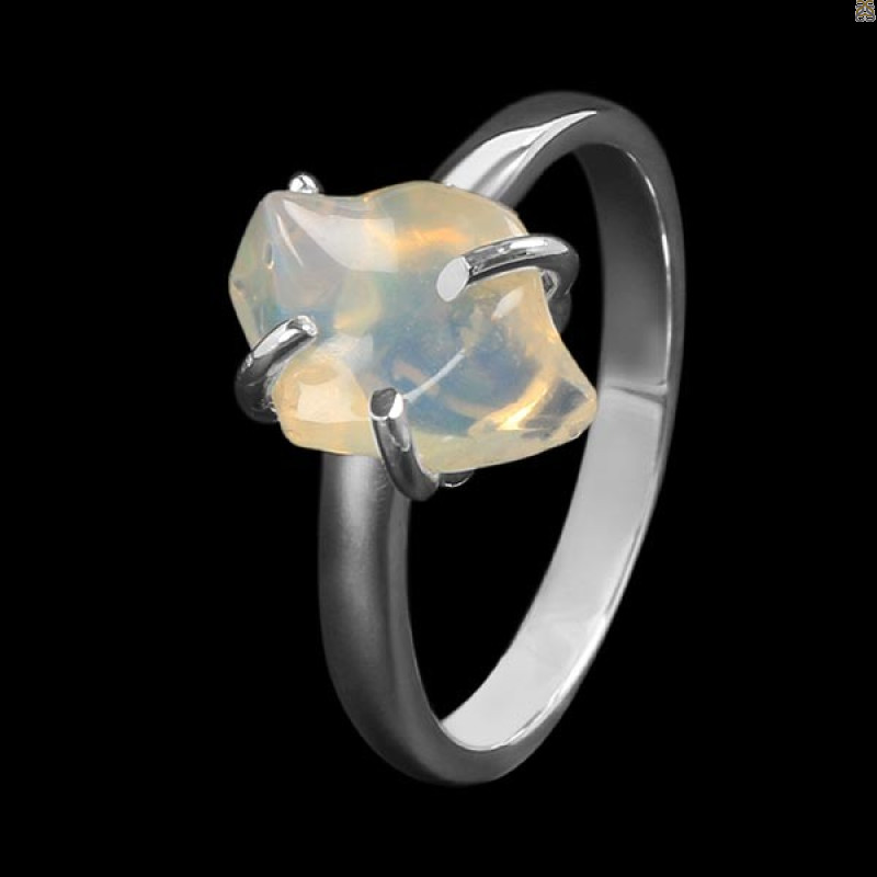 Opal Polished Nugget Ring-R-Size-7 OPL-2-640