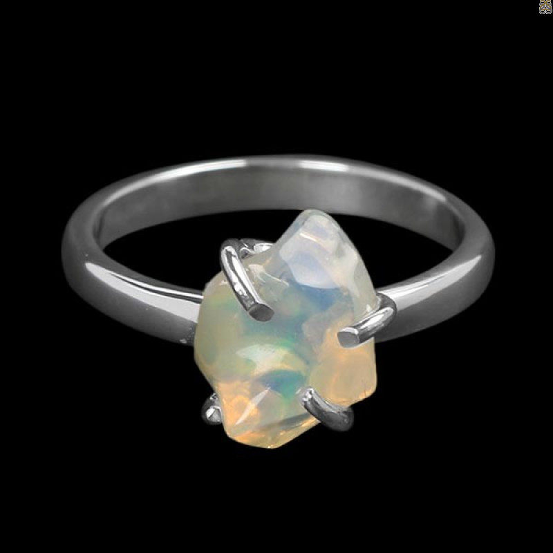 Opal Polished Nugget Ring-R-Size-7 OPL-2-640