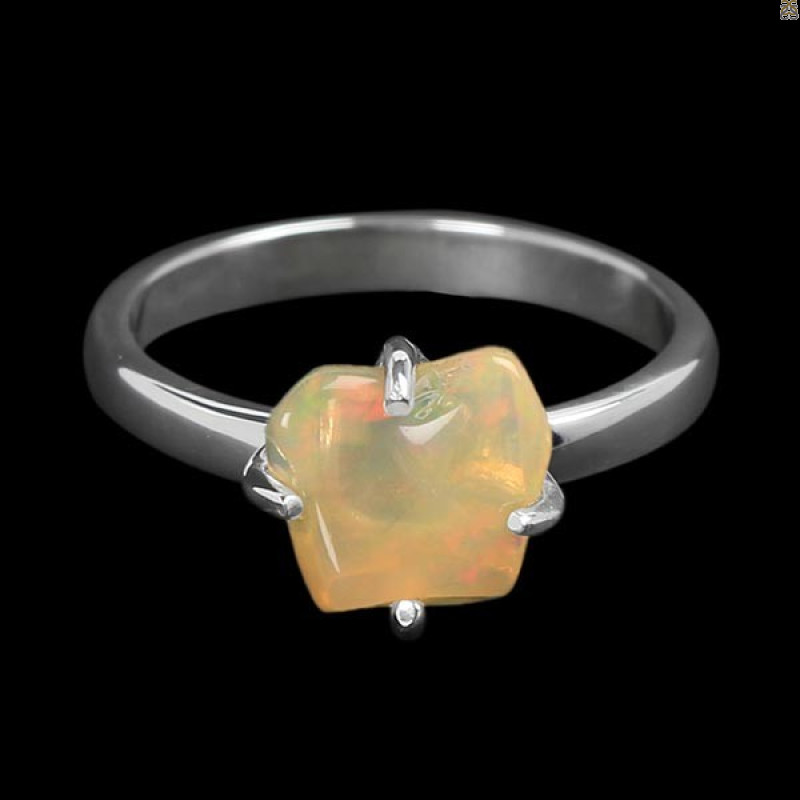 Opal Polished Nugget Ring-R-Size-7 OPL-2-641