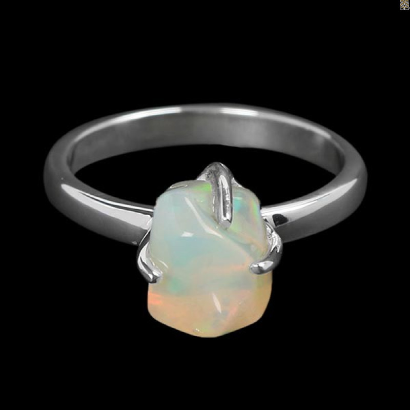 Opal Polished Nugget Ring-R-Size-7 OPL-2-644